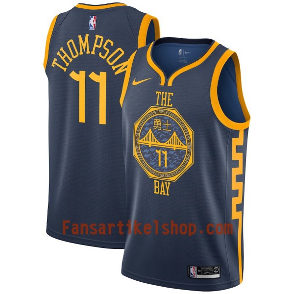 Golden State Warriors Trikot Klay Thompson 11 2018-19 Nike City Edition Navy Swingman - Herren Golden State Warriors Trikot Klay Thompson 11 2018-19 Nike City Edition Navy Swingman - Herren